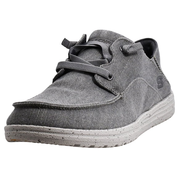 Skechers Melson Volgo Canvas Mens Slip on Shoes, Lace-Up Casual Shoes