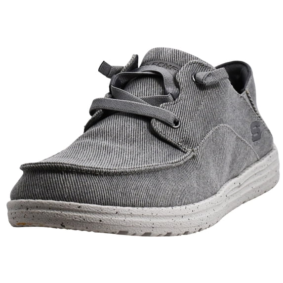 Skechers Melson Volgo Canvas Mens Slip on Shoes, Lace-Up Casual Shoes