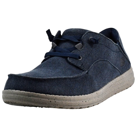 Skechers Melson Volgo Canvas Mens Slip on Shoes, Lace-Up Casual Shoes