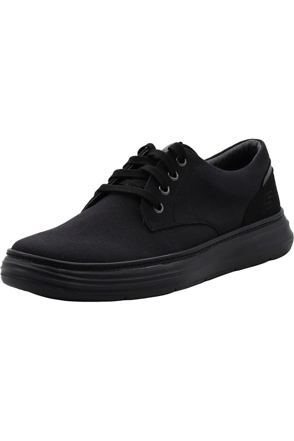 Men's Moreno Canvas Oxford Shoe, Black/Black, 11 W US