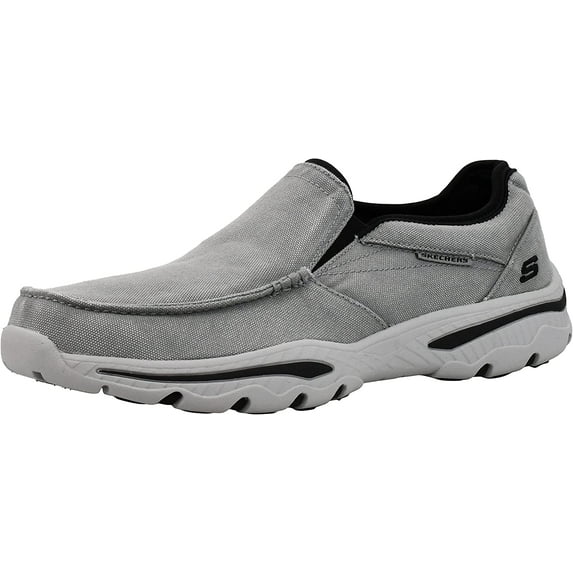 Skechers Men's Relaxed Fit-Creston-Moseco Moccasin Grey/Black 11