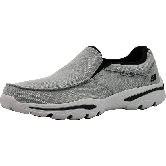 Skechers Men's Relaxed Fit-Creston-Moseco Moccasin Grey/Black 12