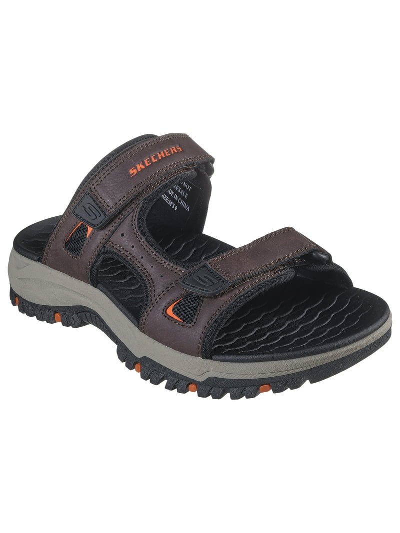 Skechers Men's Relaxed Fit Prewitt Lanston Open Back Sandals, Size: 11, Brown