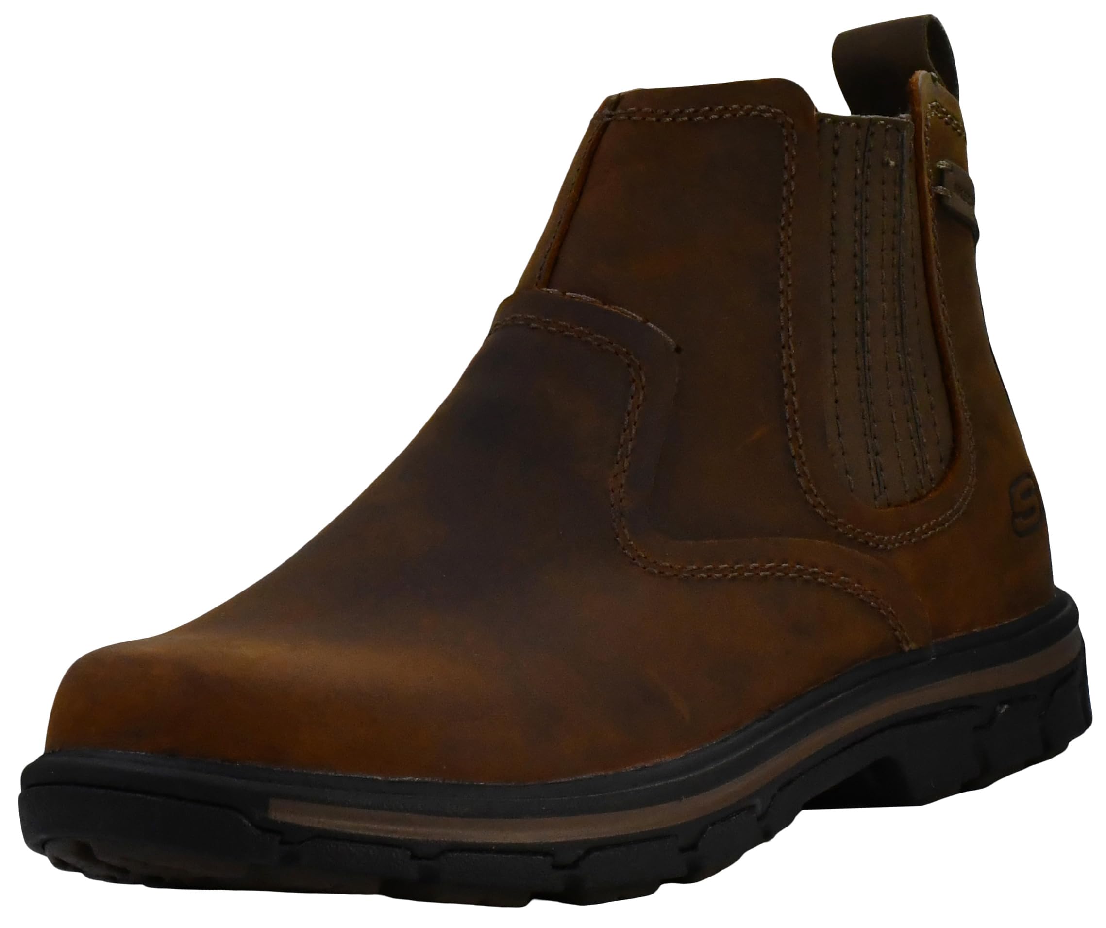 Botas de tobillo para hombre, Relaxed Fit Segment-Dorton, zapatos de cuero sin cordones