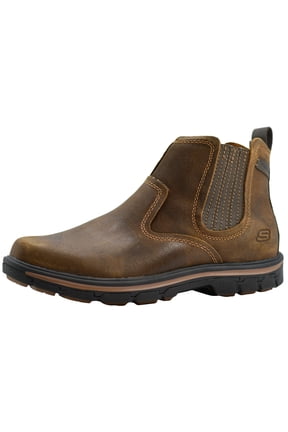 Mens Ankle Boots, Relaxed Fit SegMent-Dorton Boot, Slip-on Leather Shoes