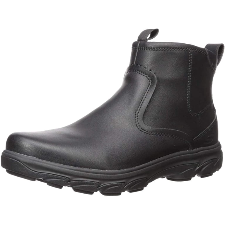 Skecher Men’s Relaxed Fit Resment Boots Size 8 Pull On Walking Casual Skechers Mens Resment - Korver Leather Casual Ankle Boots  main image 3