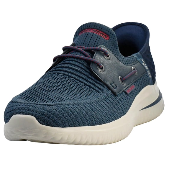 Skechers Sneakers for Men Slip-Ins: Delson 3.0 Roth Athletic Shoes Slip on Foam Cushioning Rubber Sole Lightweight Round Toe Pull on Design