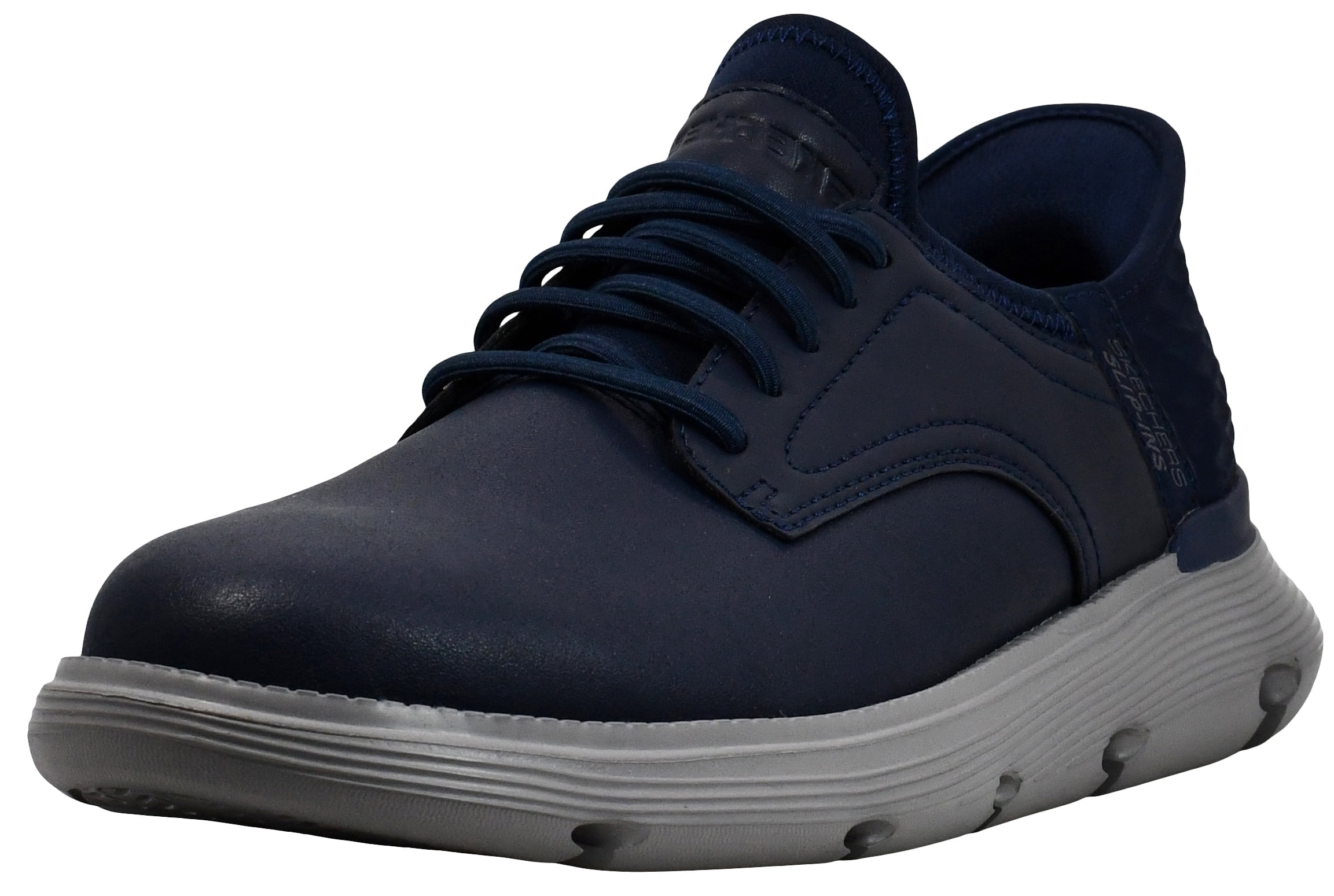 Skechers, Slip On Shoes, Garza Gervin, Leather Upper Black