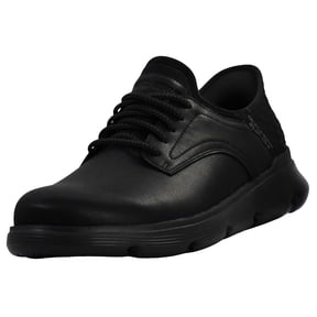 Skechers Garza Gervin Mens Slip on Hands Free Shoes Leather Upper Air Cooled Memory Foam Support