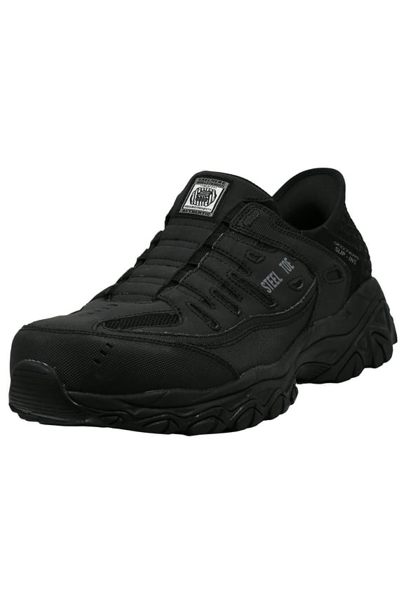 Mens Slip on Shoes Cankton - Faison Hands Free Slip-Ins Shoe with Steel Toe & Air-Cooled Memory Foam