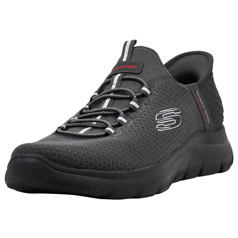 Skechers Hands Free Slip-ins Summits High Range Shoes Mens Size 11.5 Wide Black 6604009_Black_Charcoal?wid=400  main image 4