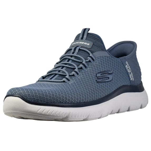 Skechers Mens Slip on Sneakers Hands Free Slip-Ins Summits - High Range Walking Shoes Memory Foam Comfort