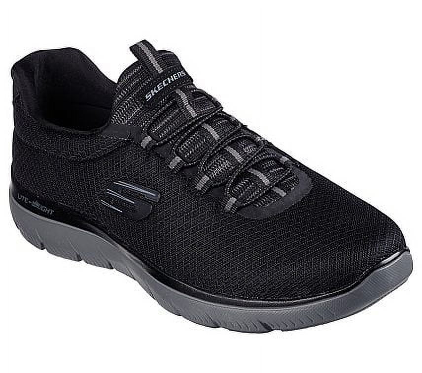 Skechers Men's Summits Training Sneakers, Lightweight & Wide Width, Black, Size 12