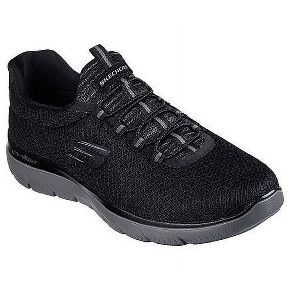 Skechers Men's Summits Training Sneakers, Lightweight & Wide Width, Black, Size 12