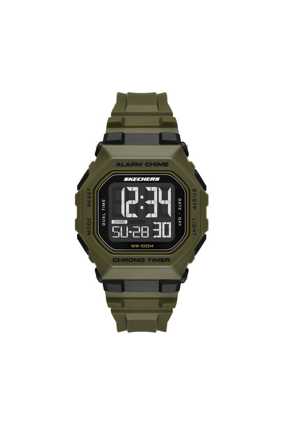 Men's Whitfield Digital, Green Polycarbonate Watch