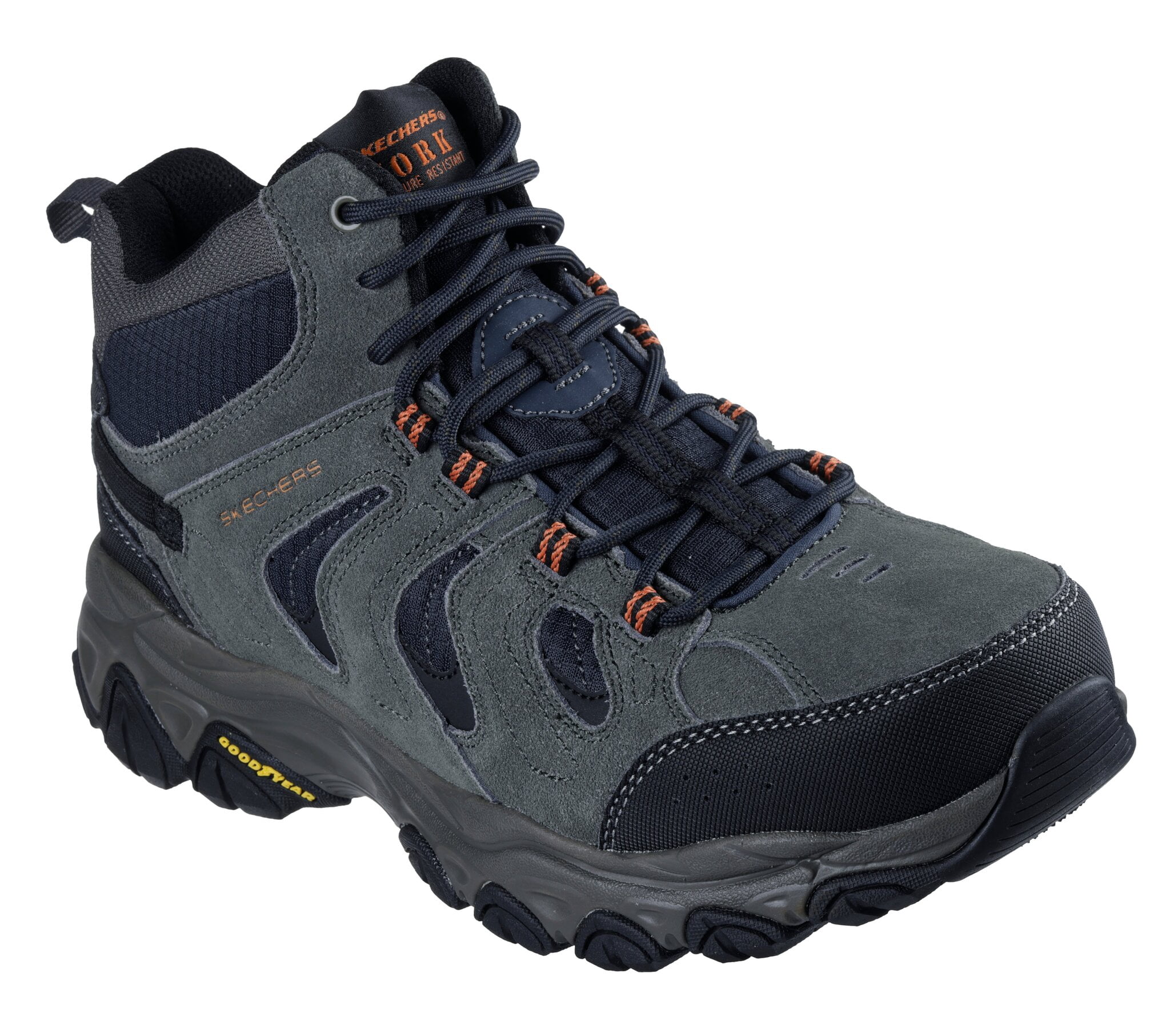 Skechers Work Men's Steel Toe High Top Lace Up Hiker Work Boot w