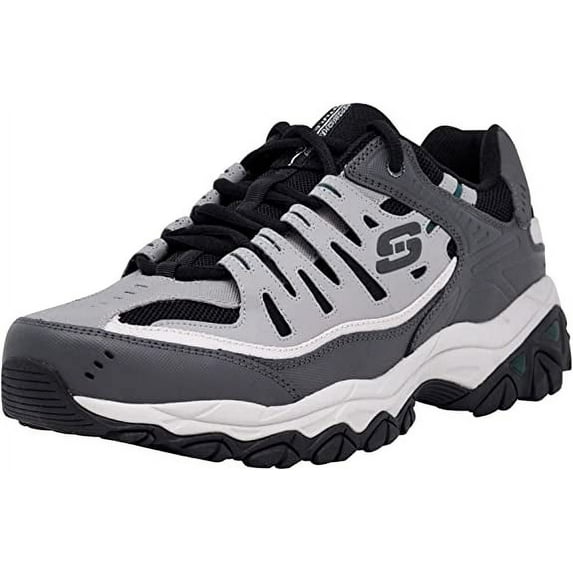 Skechers Mens After Burn Leather Memory Foam Casual Shoes