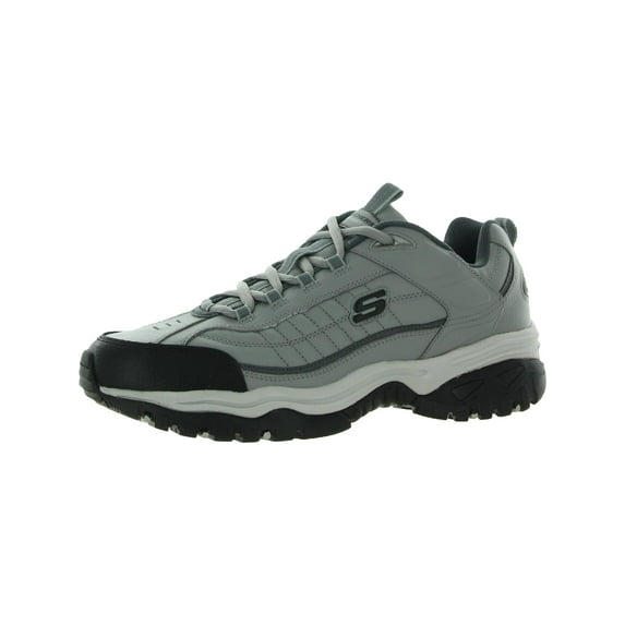 Skechers Energy Afterburn Lace-Up Sneakers, Mens Athletic Shoes with Leather and Mesh Upper