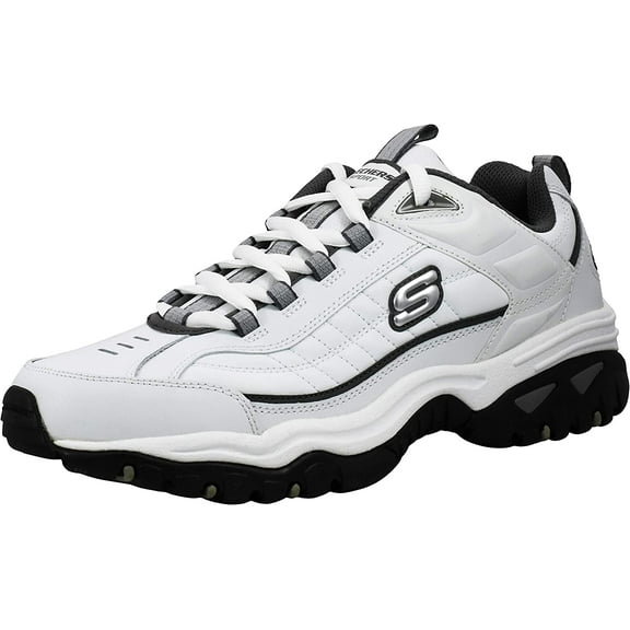 Skechers Mens Energy-After Burn Leather Casual Sneakers