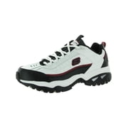 Skechers Energy Afterburn Lace-Up Sneakers, Mens Athletic Shoes with Leather and Mesh Upper