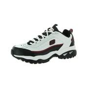 Skechers Energy Afterburn Lace-Up Sneakers, Mens Athletic Shoes with Leather and Mesh Upper