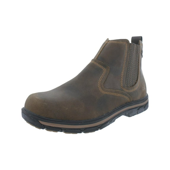 Skechers Mens Segment - Dorton Leather Memory Foam Chelsea Boots