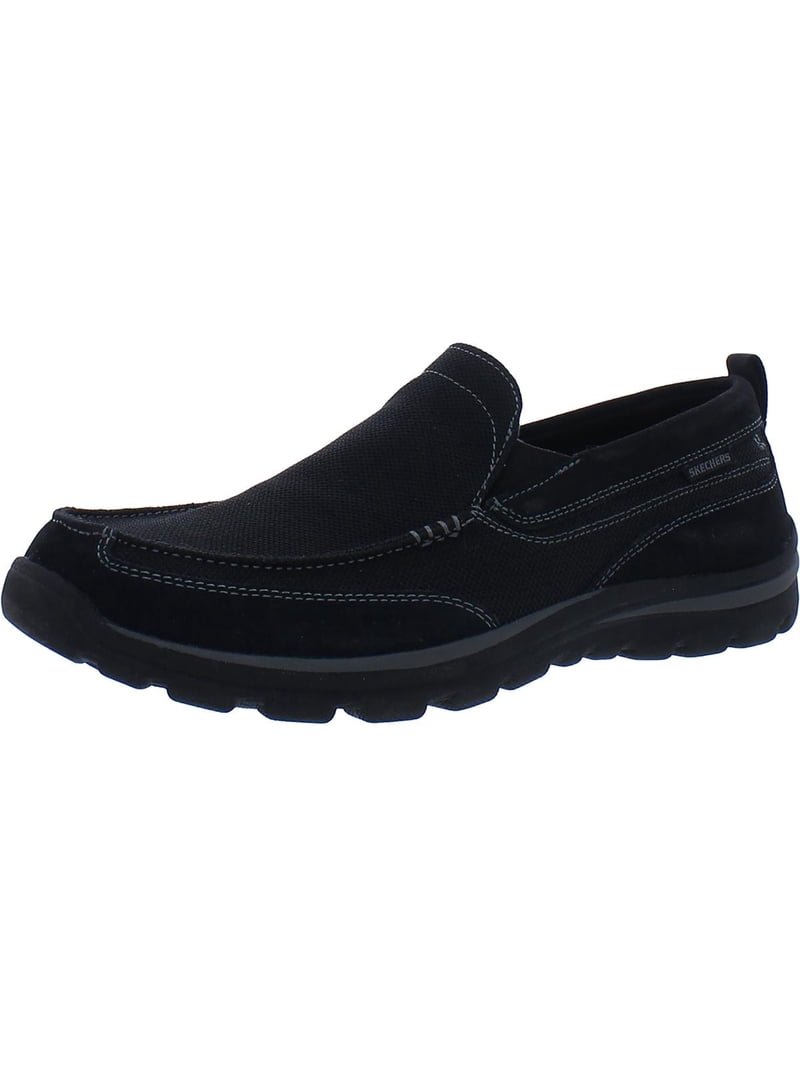 Skechers Men\'s Black Mesh Slip-On Loafers Amazon.com | Skechers Men main image 3