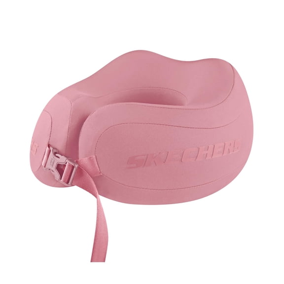 Skechers Neck Pillow for Traveling,Memory Foam Travel Neck Pillow for Airplane Travel Pillow for Flight Headrest Sleep, Portable Plane Accessories,Pink
