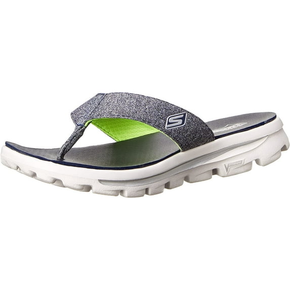 Skechers Performance Women's Go Walk Move Solstice Flip Flop,Navy,7 M US