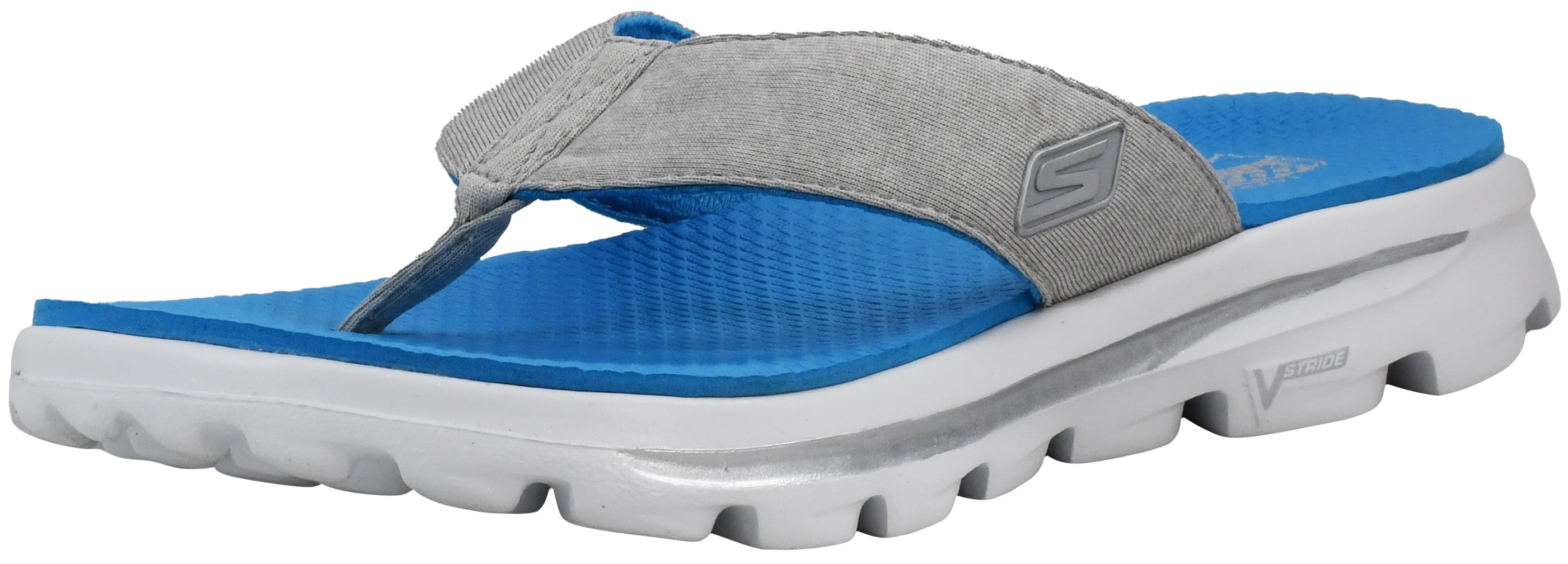 Skechers Performance Women's Go Walk Move Solstice White Flip Flop 10 M