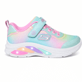 thumbnail image 1 of Skechers Girls Rainbow Flash-Light Up Velcro Strap Sneakers, 1 of 6