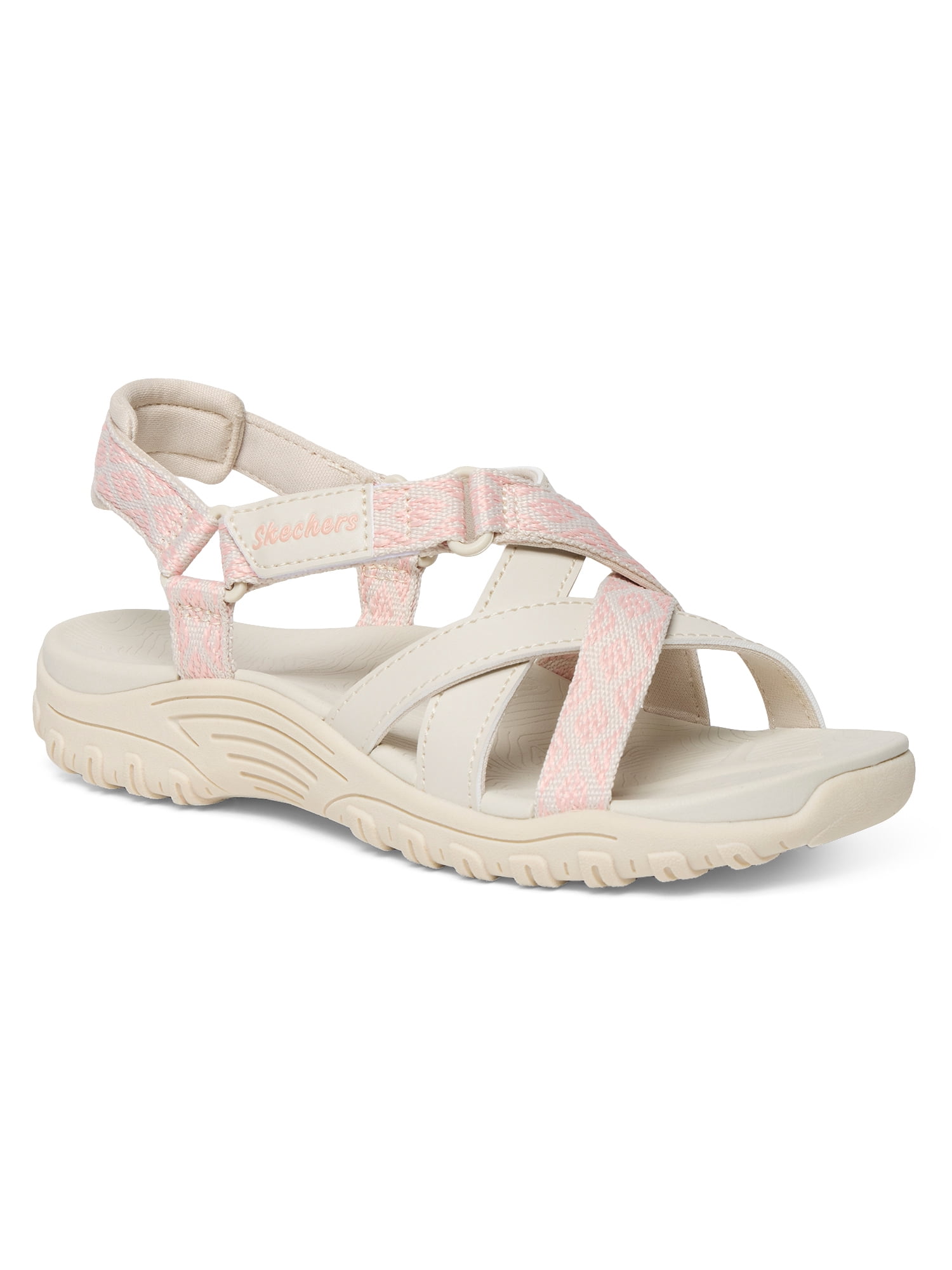 Skechers Women's Reggaelicious Geometric Weave Strap Sandal
