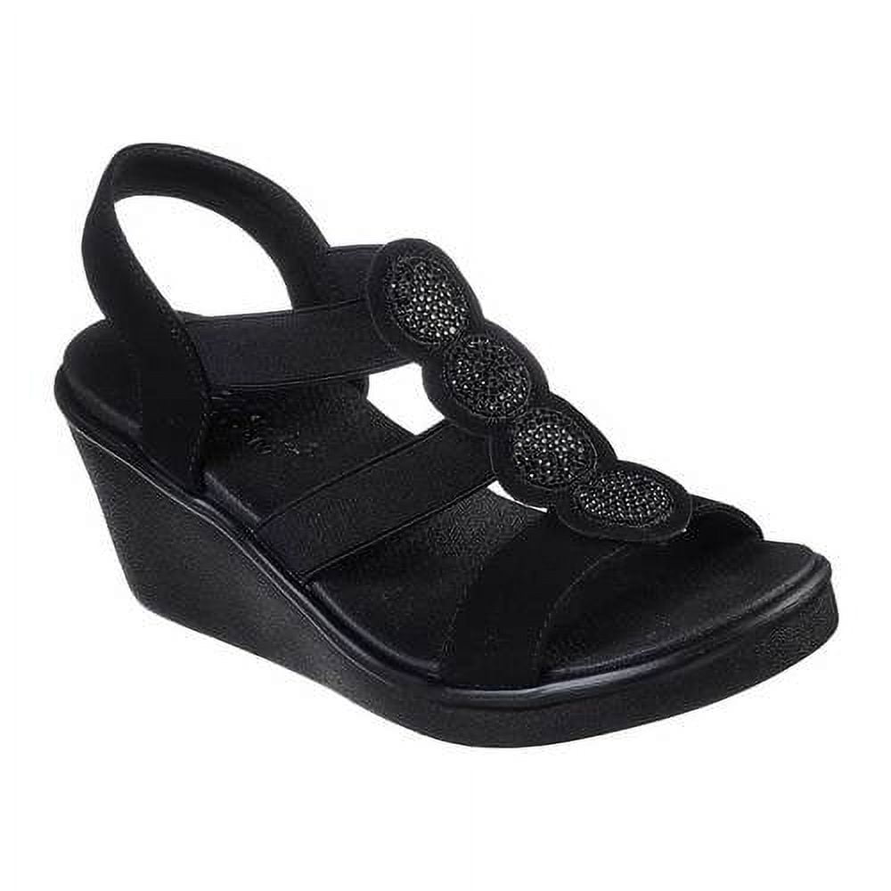 Sketchers black wedges sale
