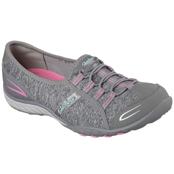 Skechers Sport Women's Breathe Easy Good Life Walking Shoe,Gray/Pink,8.5 M US