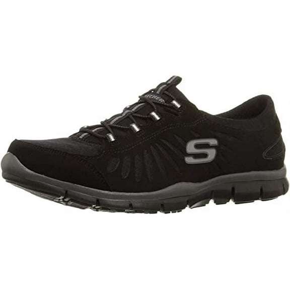 Skechers Sport Women's Gratis-In Motion Fashion Sneaker, Black, 10 M US