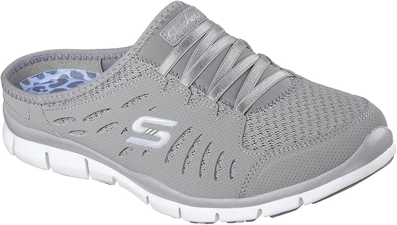 Grey slip hot sale on sketchers