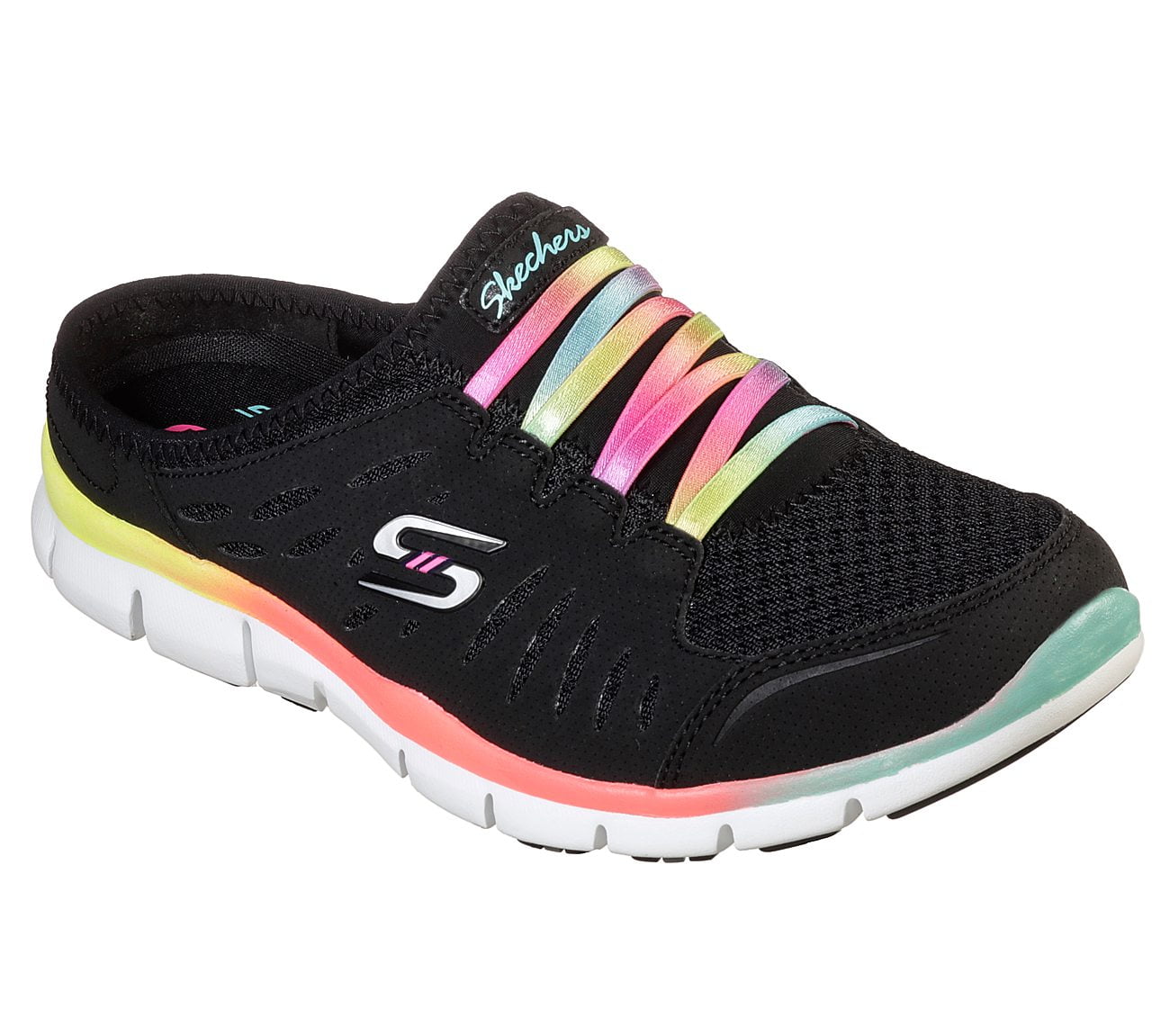 Skechers Sport No Limits Slip-on Sneaker, Black Multi, m - Walmart.com