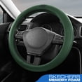 thumbnail image 1 of Skechers Steering Wheel Cover, Leather Steering Wheel Cover for Cars, Non-Slip Steering Wheel Cover, Universal Fit Steering Wheel Cover for SUV Truck (14.5"-15"), Green, 1 of 8