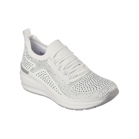 Skechers Women's Street BILLION - RHINESTONE RAMBLER Knit Wedge Sneaker