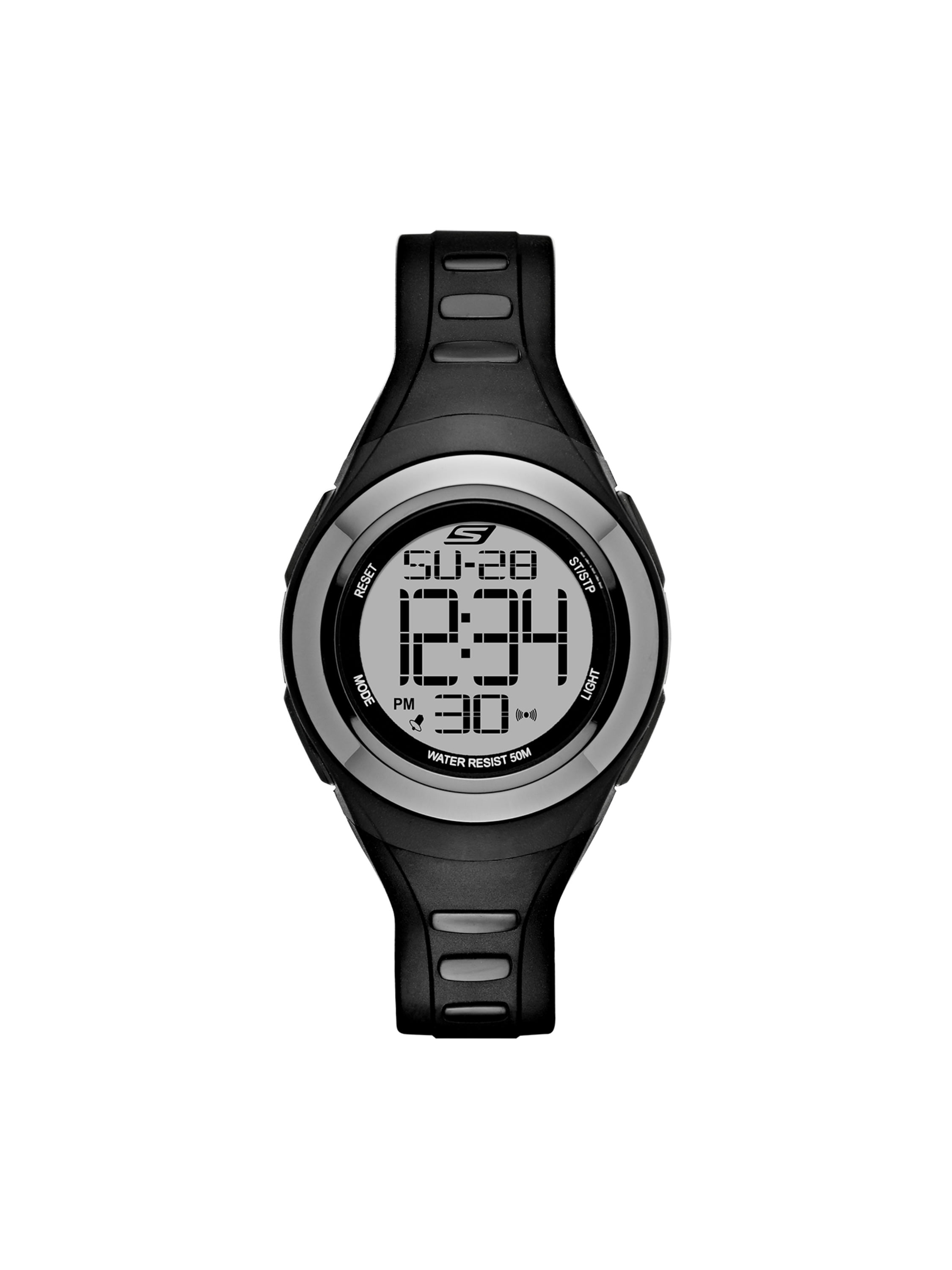 Sag En trofast Svig Skechers Tennyson 33MM Sport Digital Chronograph Watch with Plastic Strap  and Case, Black and Gray - Walmart.com