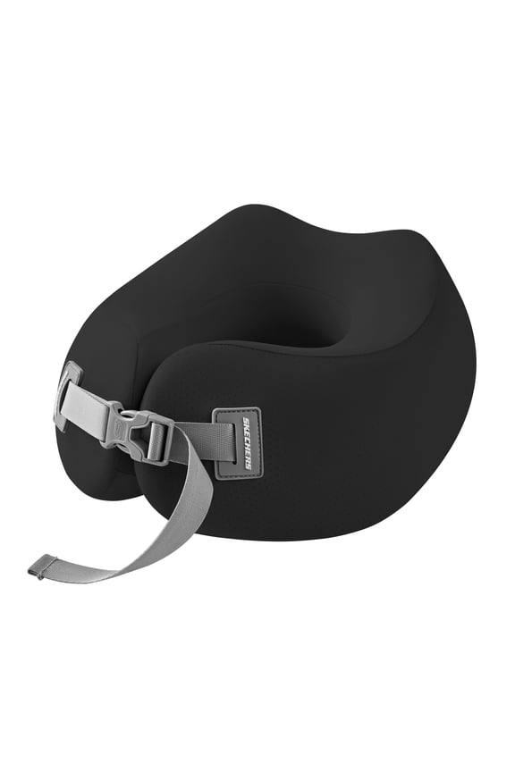 Memory Foam Car U-Shaped Neck Pillow,Ergonomic Support,Breathable Mesh,Removable Cover,for Car,Office,and Travel Black