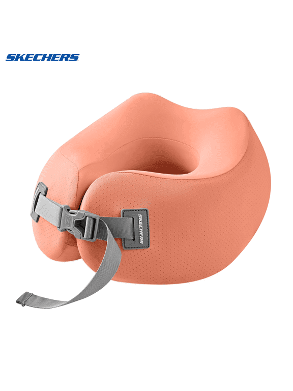 Travel Neck Pillow,U Shaped Memory Foam Neck Travel Pillow,Breathable Mesh Fabric,Adjustable Strap,Ideal for Car,Office,Plane&Long Distance Travel,Orange