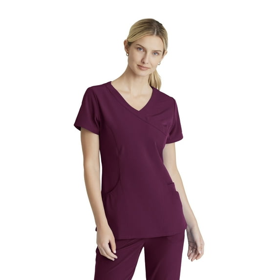 Skechers™ Vitality by Barco Charge Scrub Top for Women - Classic Fit, V-Neck Medical Top, 4-Way Stretch Women's Scrub Top