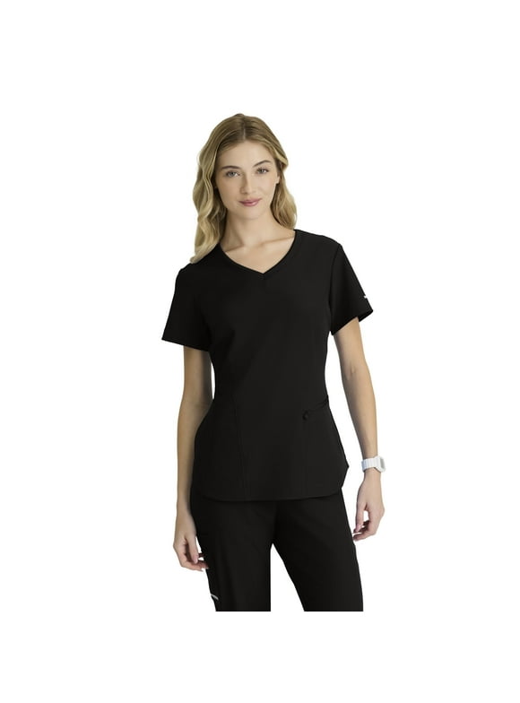 Skechers™ Vitality by Barco Electra Scrub Top for Women - Classic Fit, V-Neck Medical Top, 4-Way Stretch Women's Scrub Top
