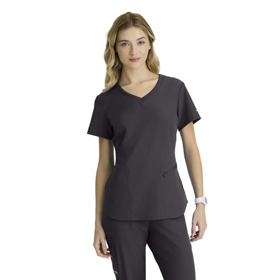 Skechersâ„¢ Vitality by Barco Electra Scrub Top for Women - Classic Fit, V-Neck Medical Top, 4-Way Stretch Women's Scrub Top