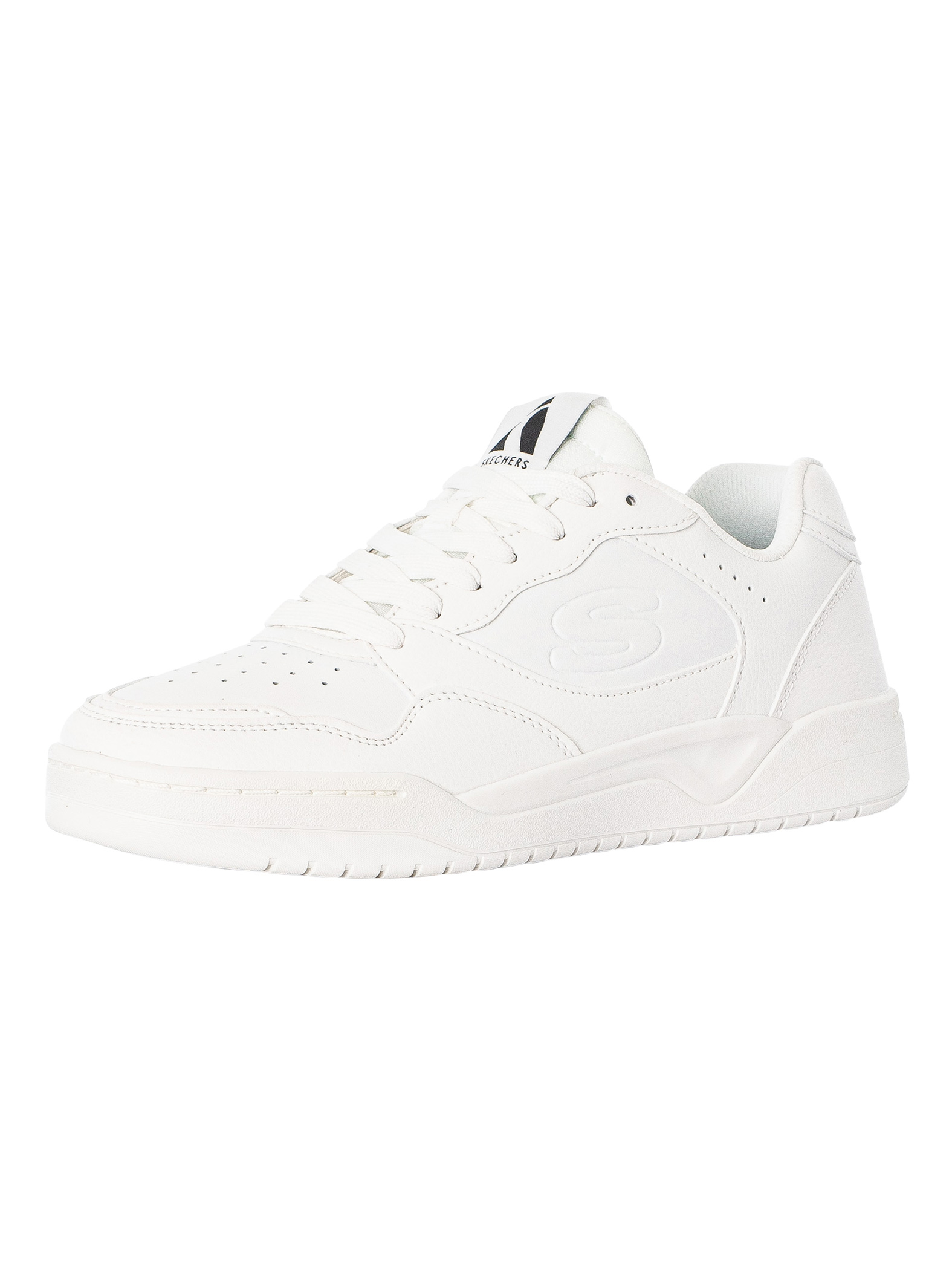 Skechers Volley Low Varsity Trainers, White - Walmart.com