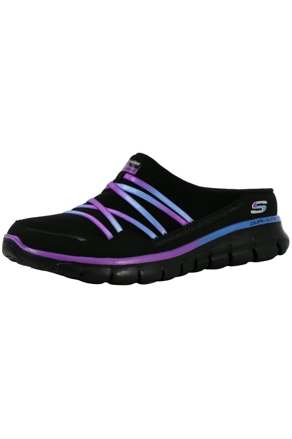 Women's Air Streamer Slip-On Mule Black/Purple 8.5