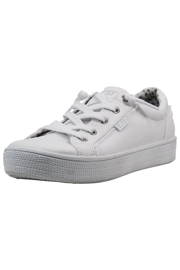 Bobs B Extra Cute 2cute4u Women's Shoes Canvas Upper Memory Foam Cushioned Slip on Walking Casual Sneakers Vegan Flatform Outsole