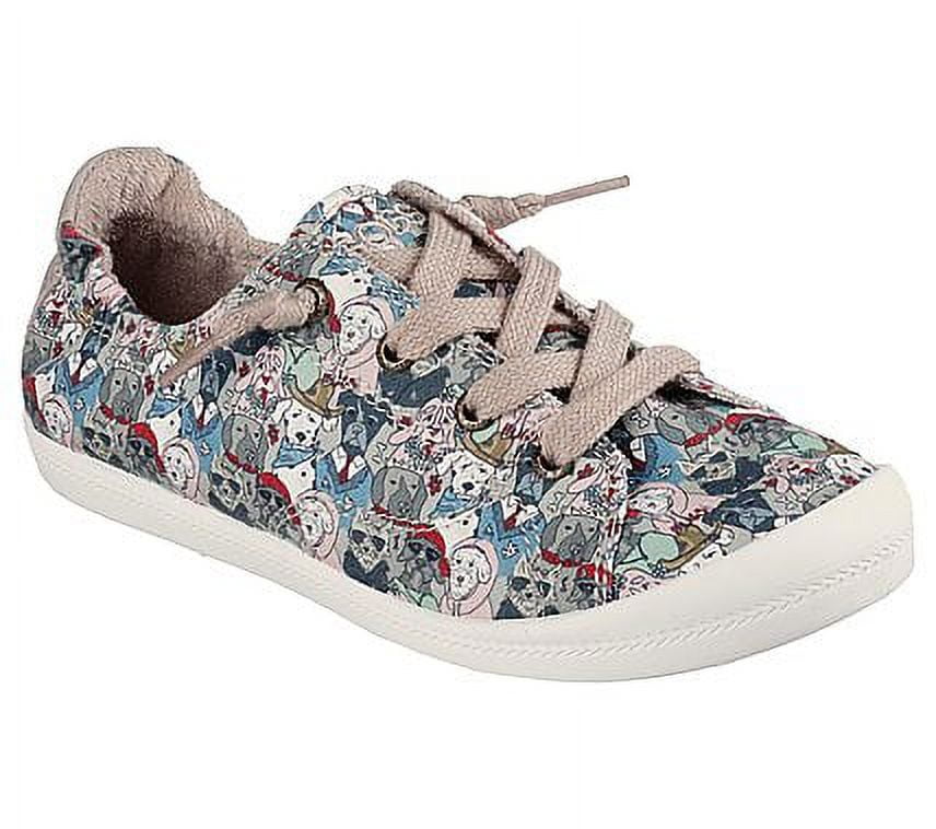 Skechers; Women's BOBS Beach Bingo Swaggie Tail Slip-on Comfort Sneaker, Multi, 7.5