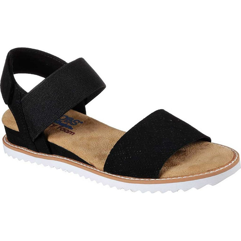 Skechers Women's BOBS Desert Kiss-Stretch Quarter Strap Sandal